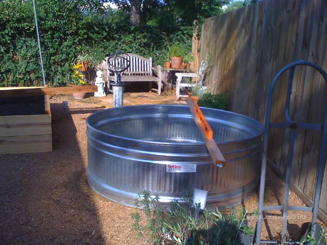 setting up the stock tank